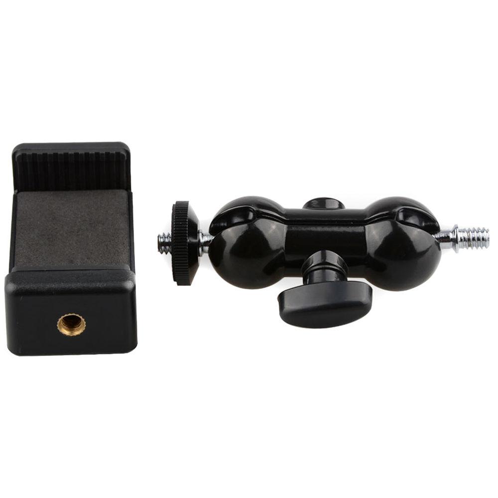 CAMVATE 360 Degree Swivel Ball Head Mount & Phonetrap Holder for Select Smartphones