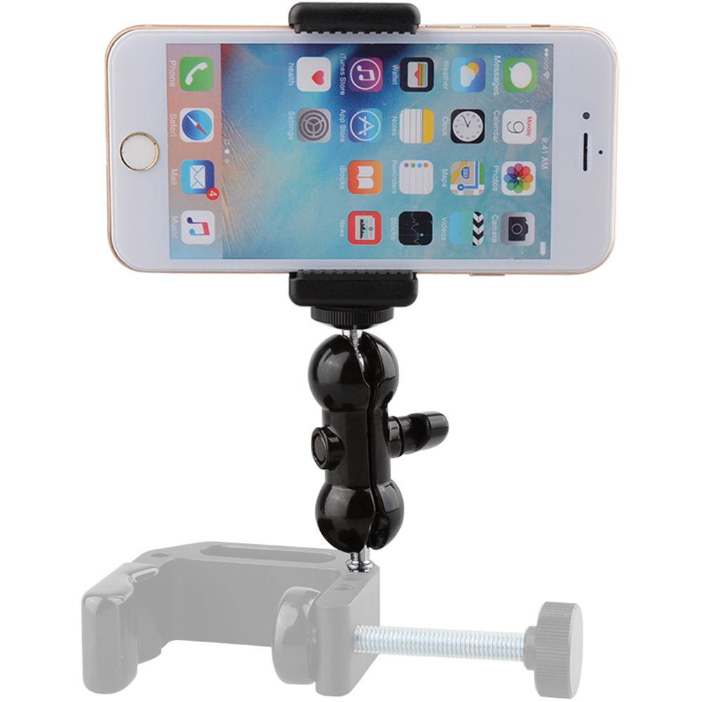CAMVATE 360 Degree Swivel Ball Head Mount & Phonetrap Holder for Select Smartphones