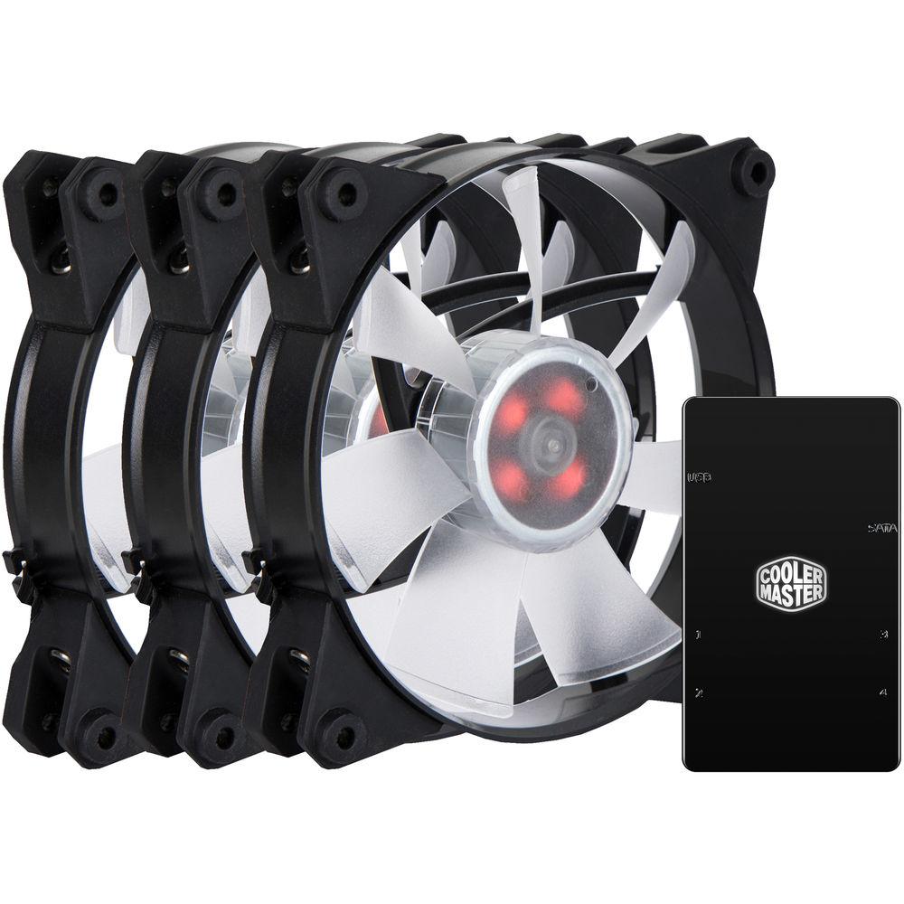 Cooler Master MasterFan Pro 120 Air Pressure RGB 3-in-1 with RGB LED Controller