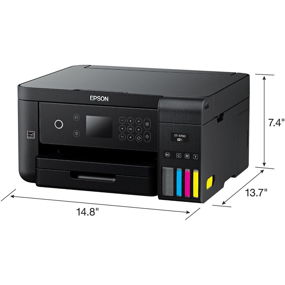 Epson Expression ET-3700 EcoTank All-In-One Inkjet Printer