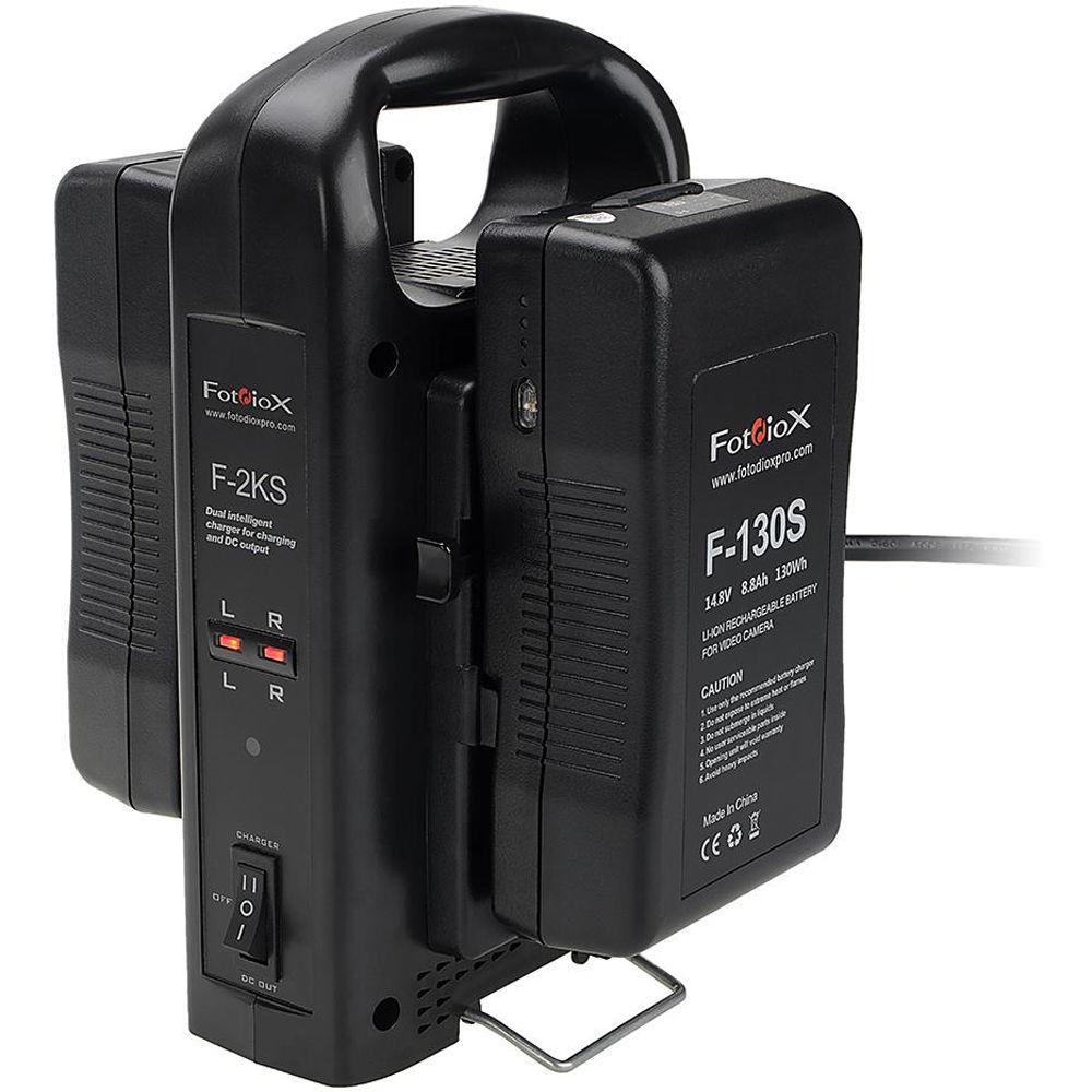 FotodioX F-2KS Dual-Position Charger for V-Mount Batteries