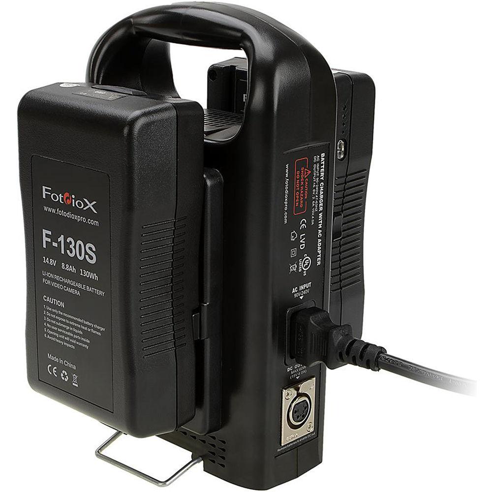 FotodioX F-2KS Dual-Position Charger for V-Mount Batteries
