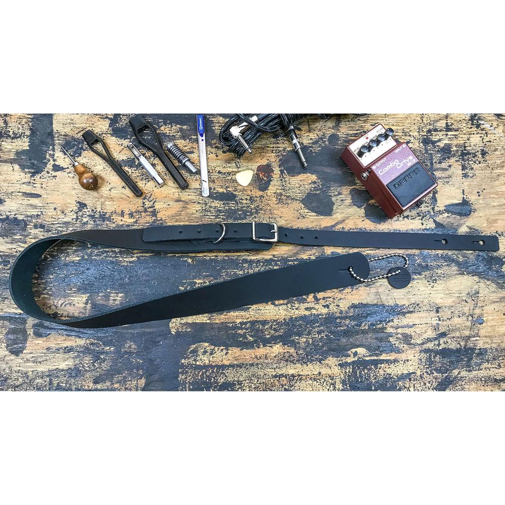 Funk Plus Classy Genuine Premium Leather Guitar Strap with Buckle