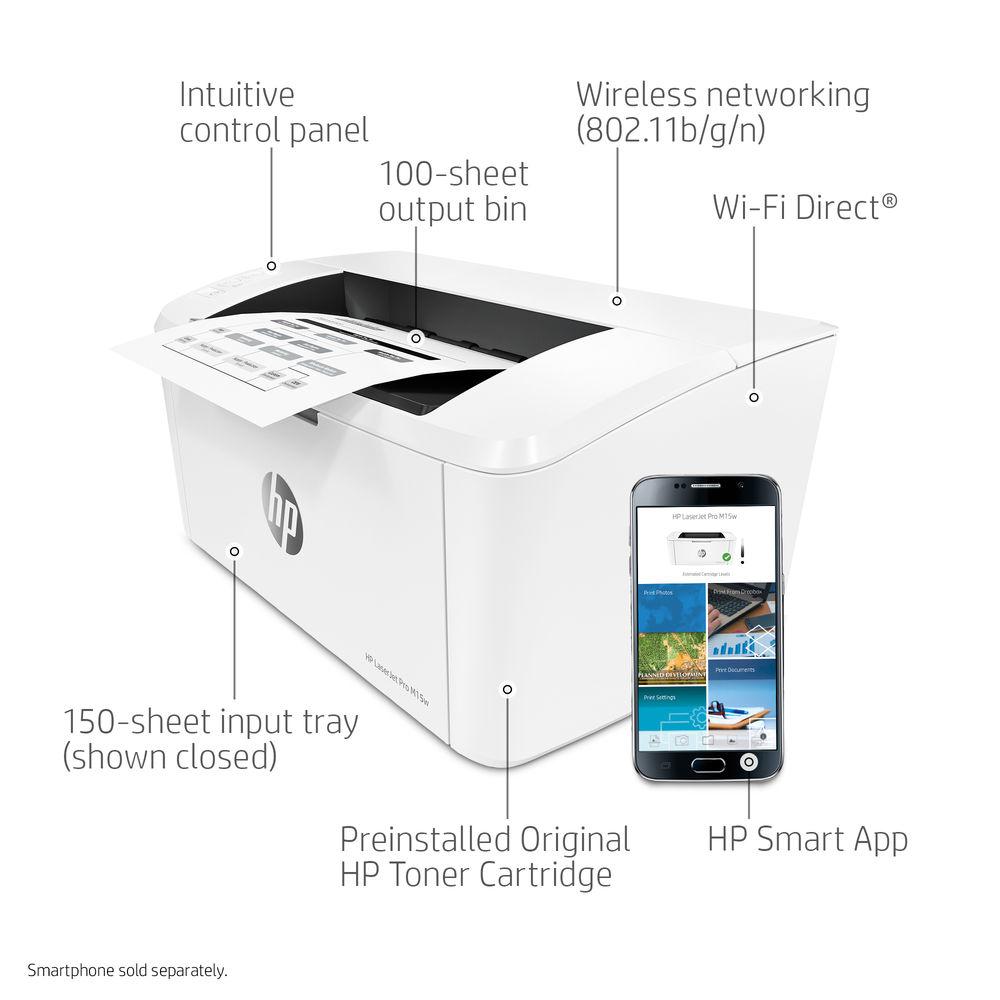 HP LaserJet Pro M15w Printer