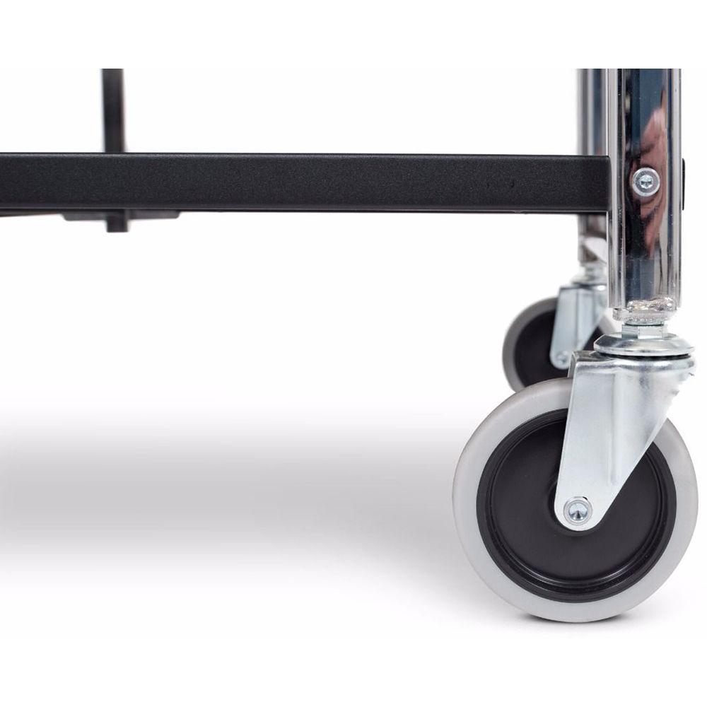 Luxor Three-Shelf Collapsible Metal Utility Cart