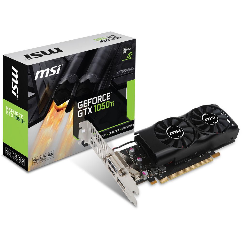 MSI GeForce GTX 1050 Ti 4GT Low Profile Graphics Card