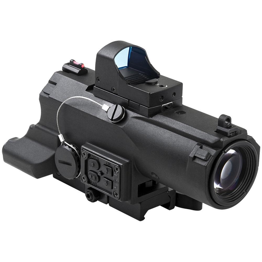 NcSTAR 4x34 ECO Laser LED Riflescope with Red Micro Dot Reflex Optic