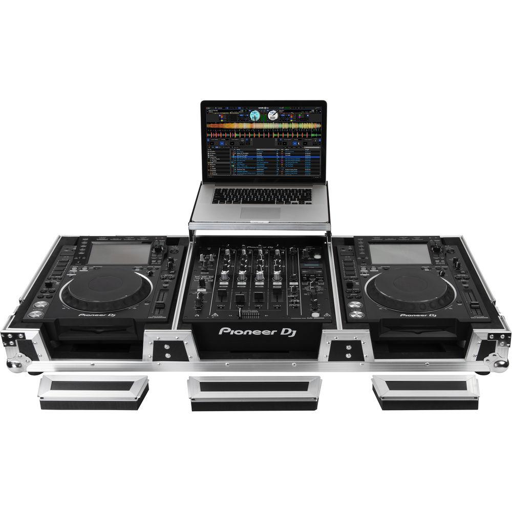 Odyssey Innovative Designs Flight Zone Universal CD Digital Media Player DJ Coffin with Wheels