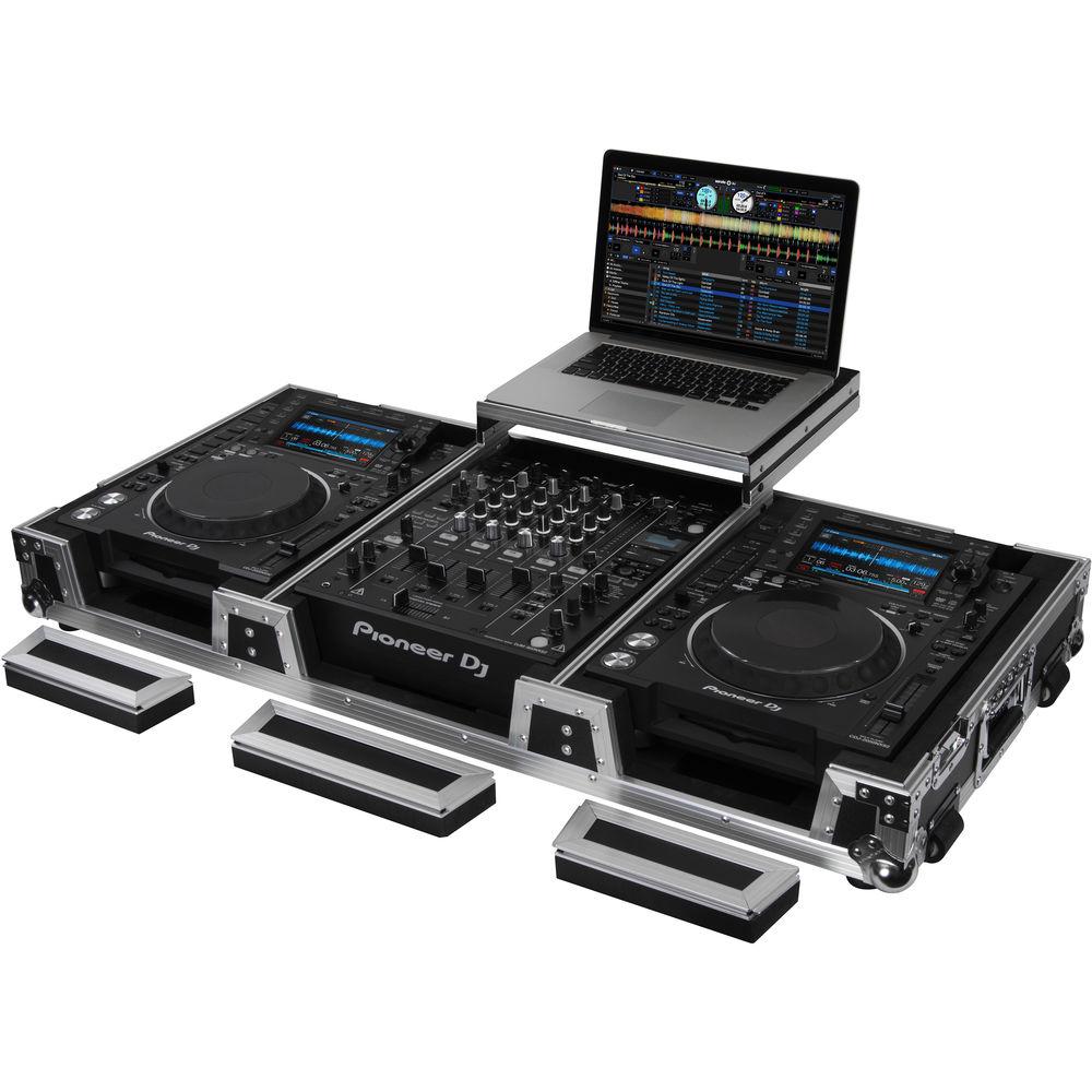 Odyssey Innovative Designs Flight Zone Universal CD Digital Media Player DJ Coffin with Wheels