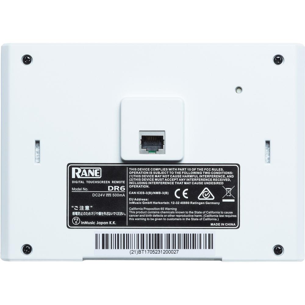 Rane Commercial DR6 Touchscreen Remote Control for Halogen Network Systems