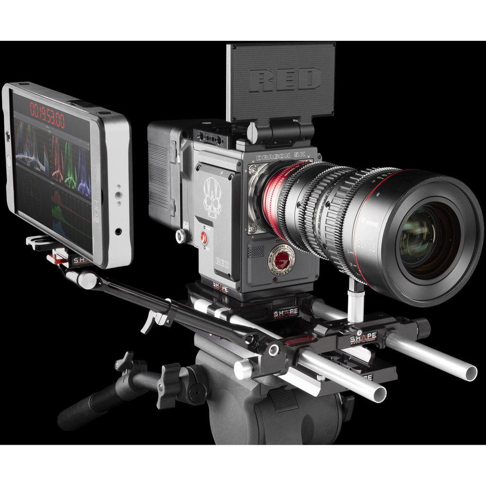 SHAPE ARRI Standard Studio Bridgeplate and 12" Dovetail Plate with 15mm Rods