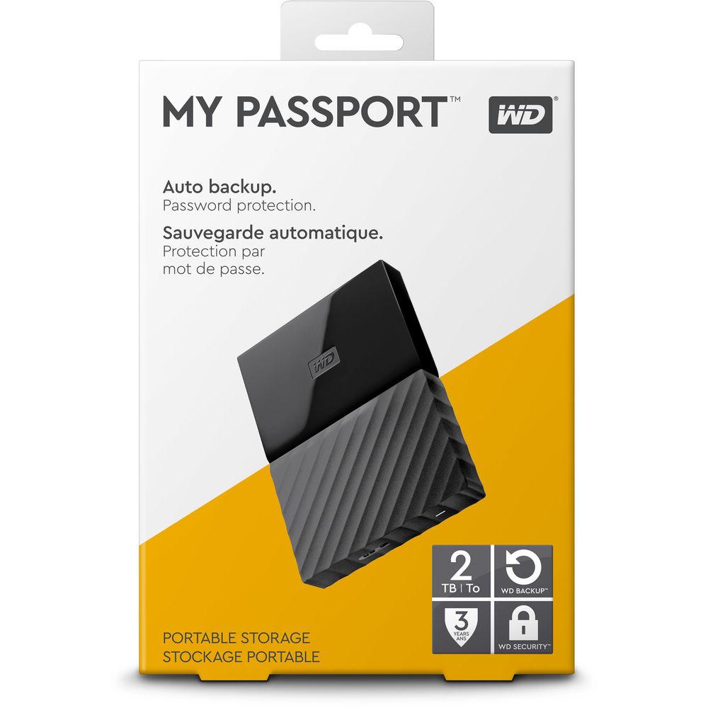 WD 2TB My Passport USB 3.0 External Hard Drive for PS4