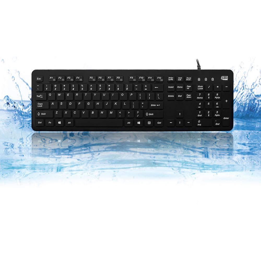 Adesso Antimicrobial Waterproof Desktop Keyboard