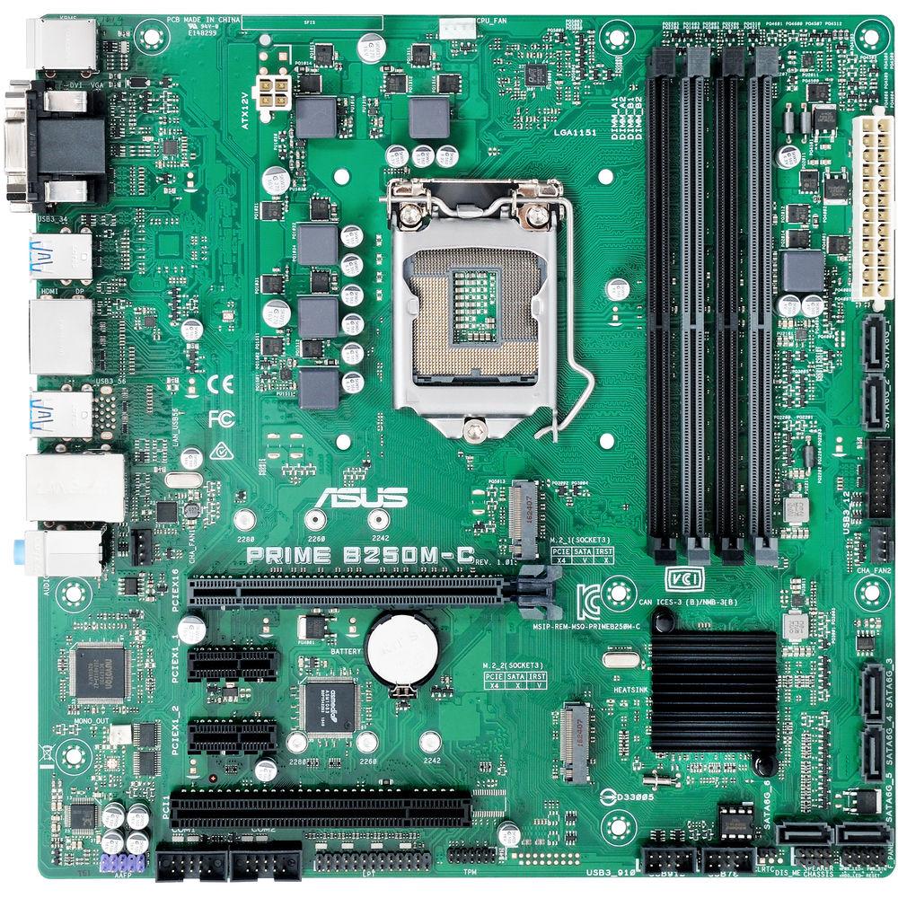 ASUS Prime B250M-C CSM LGA 1151 Micro-ATX Motherboard