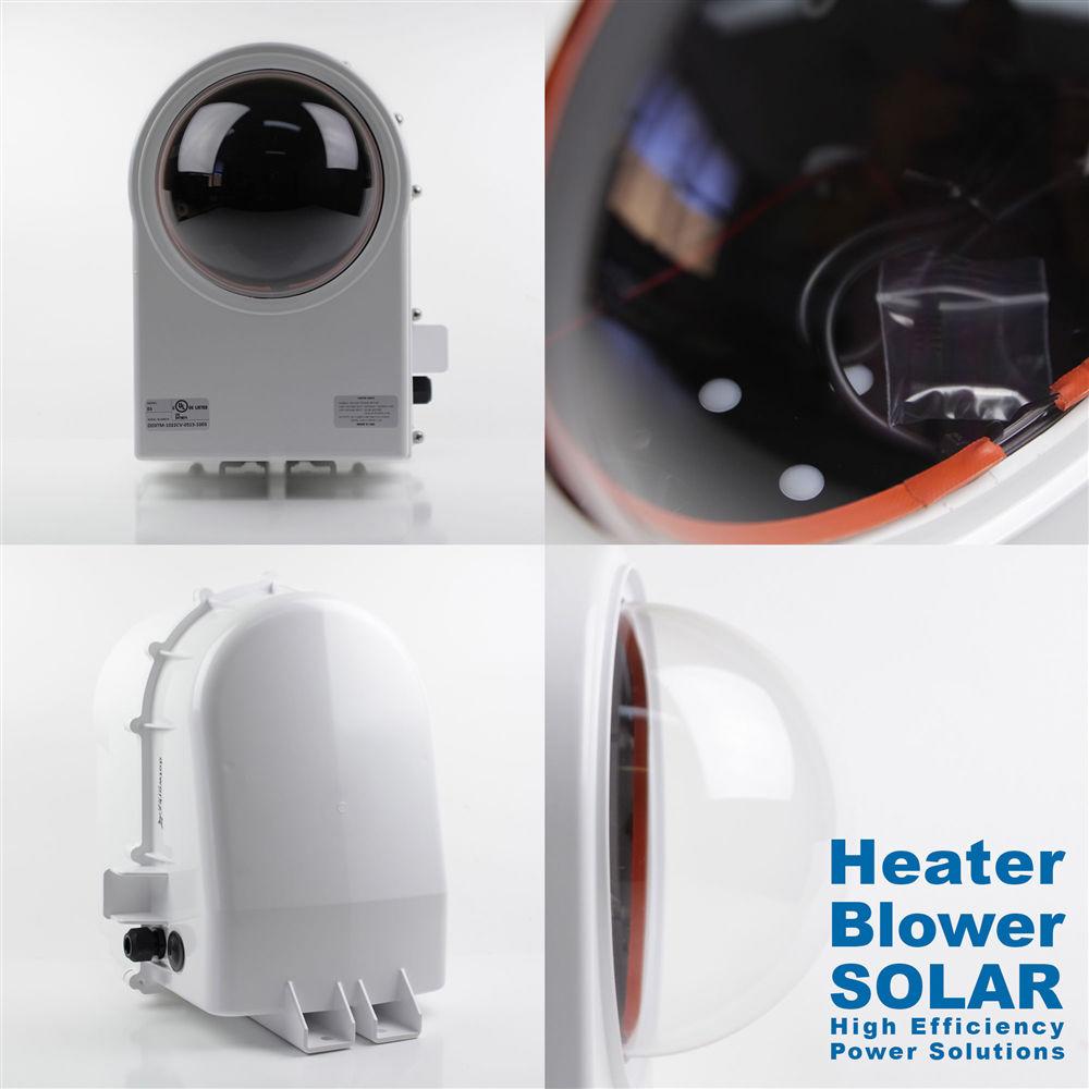 Dotworkz D3 Outdoor Power-Saver Heater Blower Camera Enclosure for Solar Applications