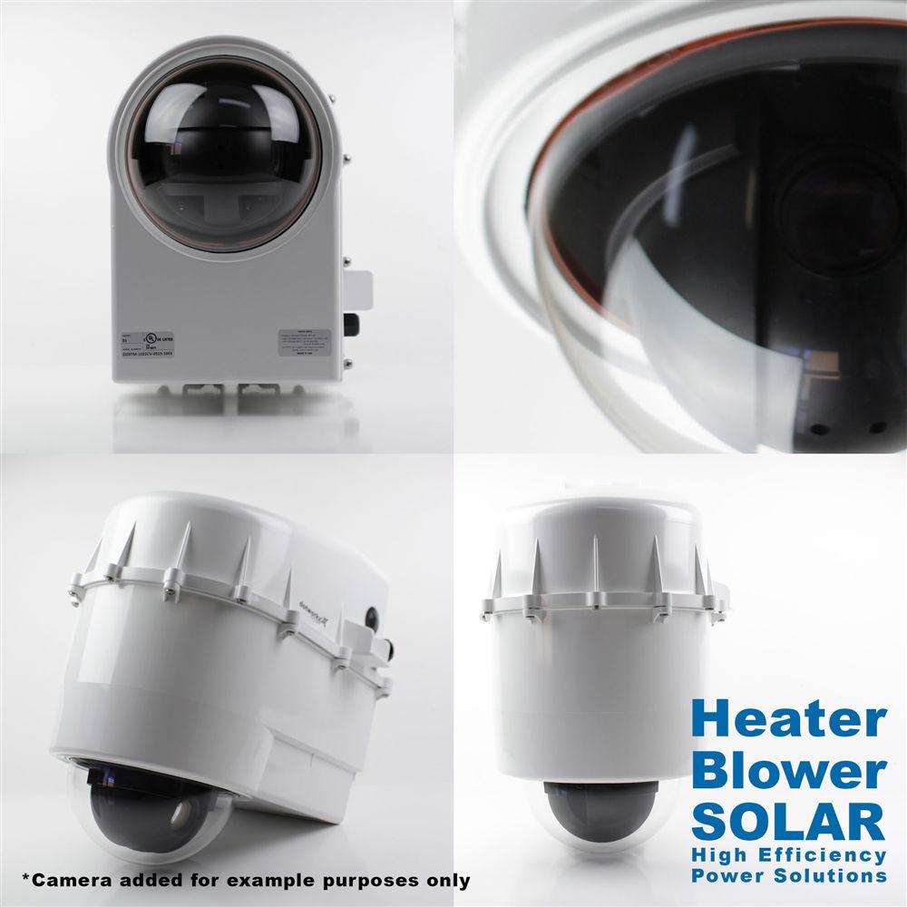 Dotworkz D3 Outdoor Power-Saver Heater Blower Camera Enclosure for Solar Applications