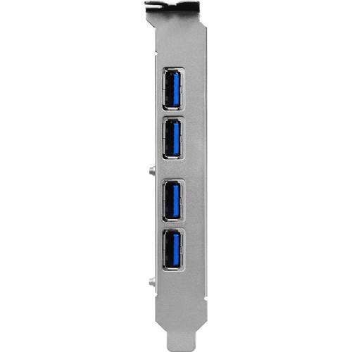 HighPoint RocketU 1344A 4-Port USB 3.1 Gen 2 PCIe 3.0 x4 HBA Controller Card, HighPoint, RocketU, 1344A, 4-Port, USB, 3.1, Gen, 2, PCIe, 3.0, x4, HBA, Controller, Card