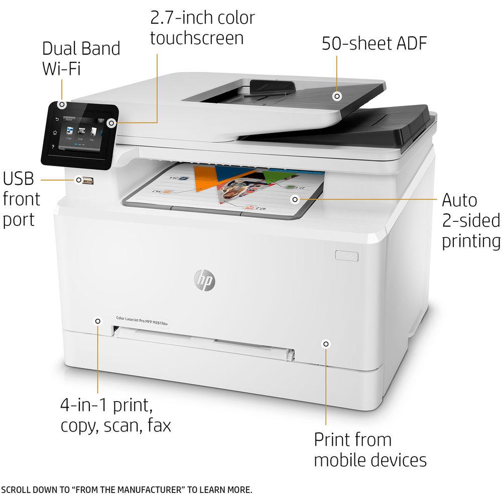 HP Color LaserJet Pro M281fdw All-in-One Laser Printer