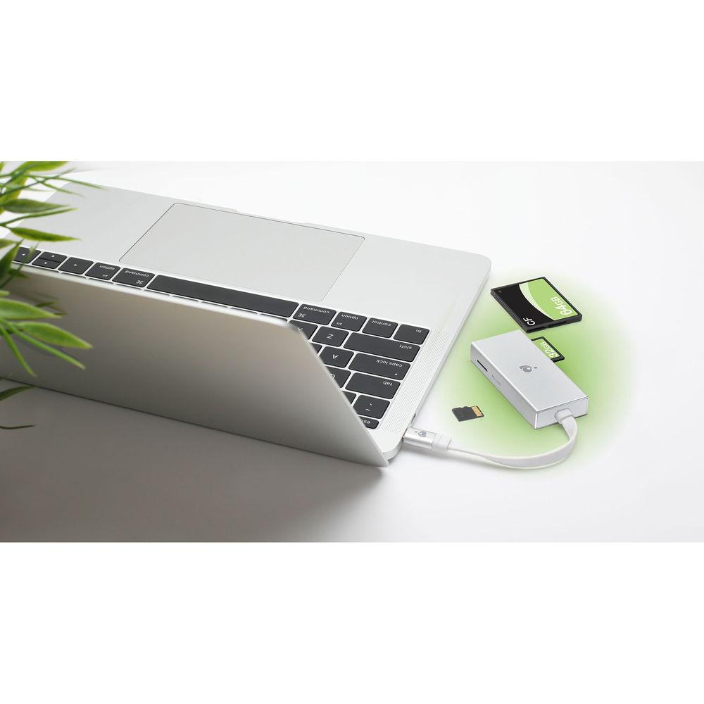 IOGEAR 3-in-1 USB Type-C Quantum Memory Card Reader