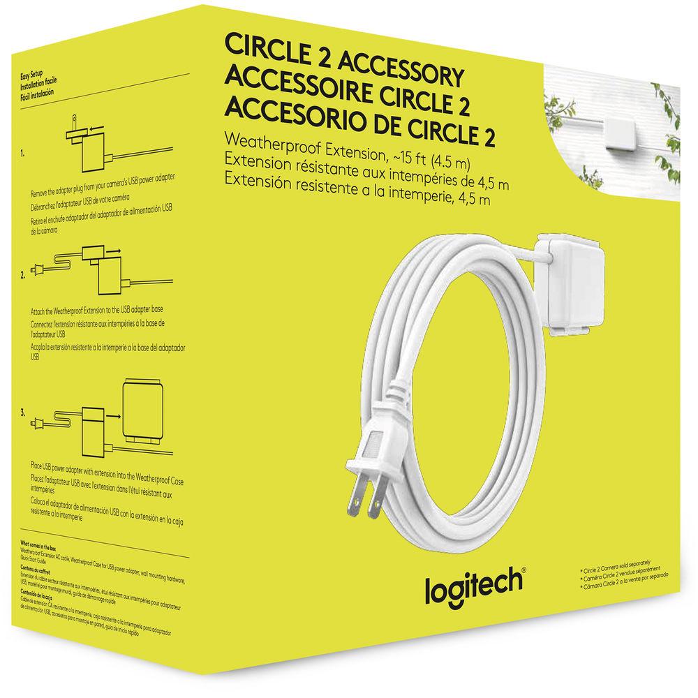 Logitech Weatherproof Extension for Circle 2 Camera