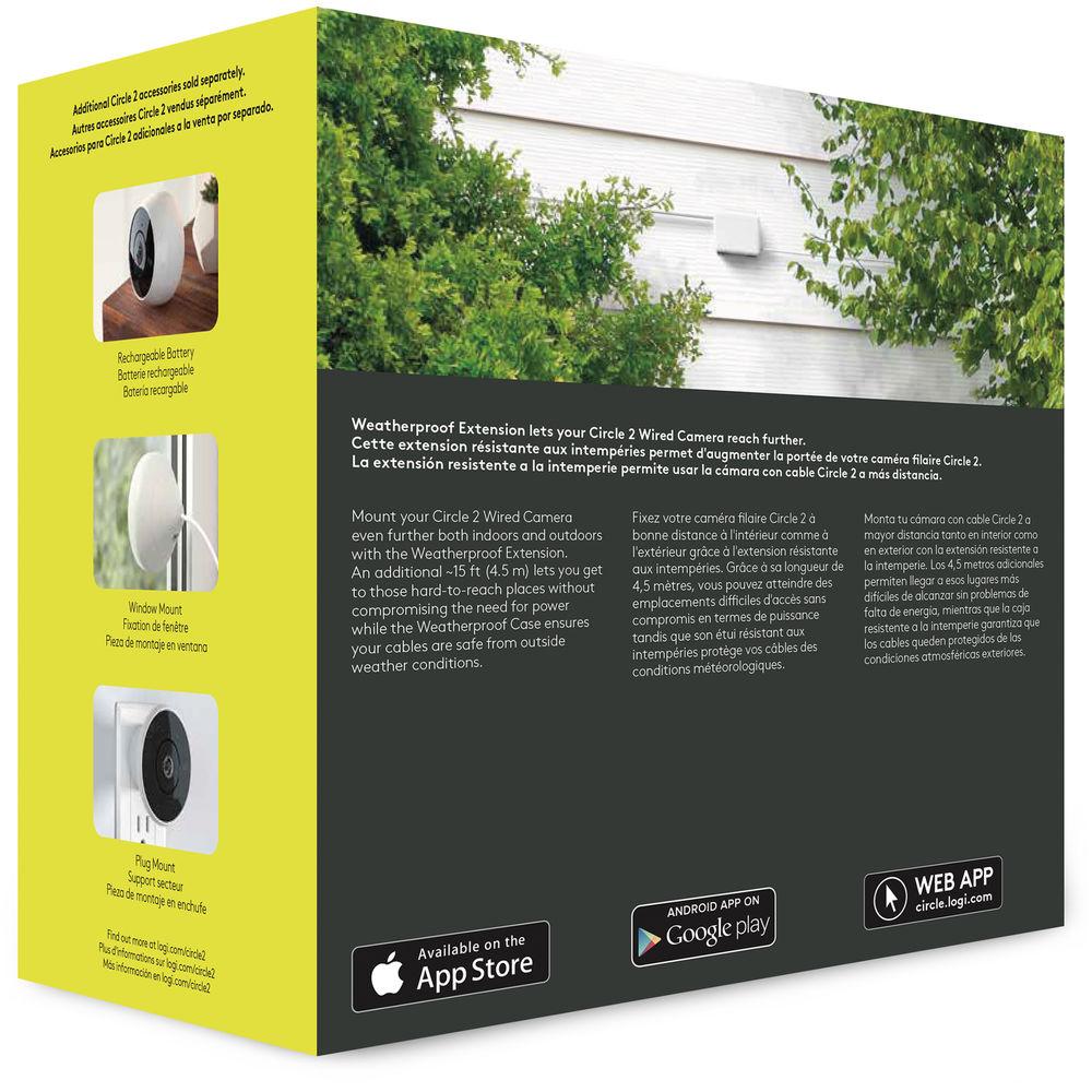 Logitech Weatherproof Extension for Circle 2 Camera