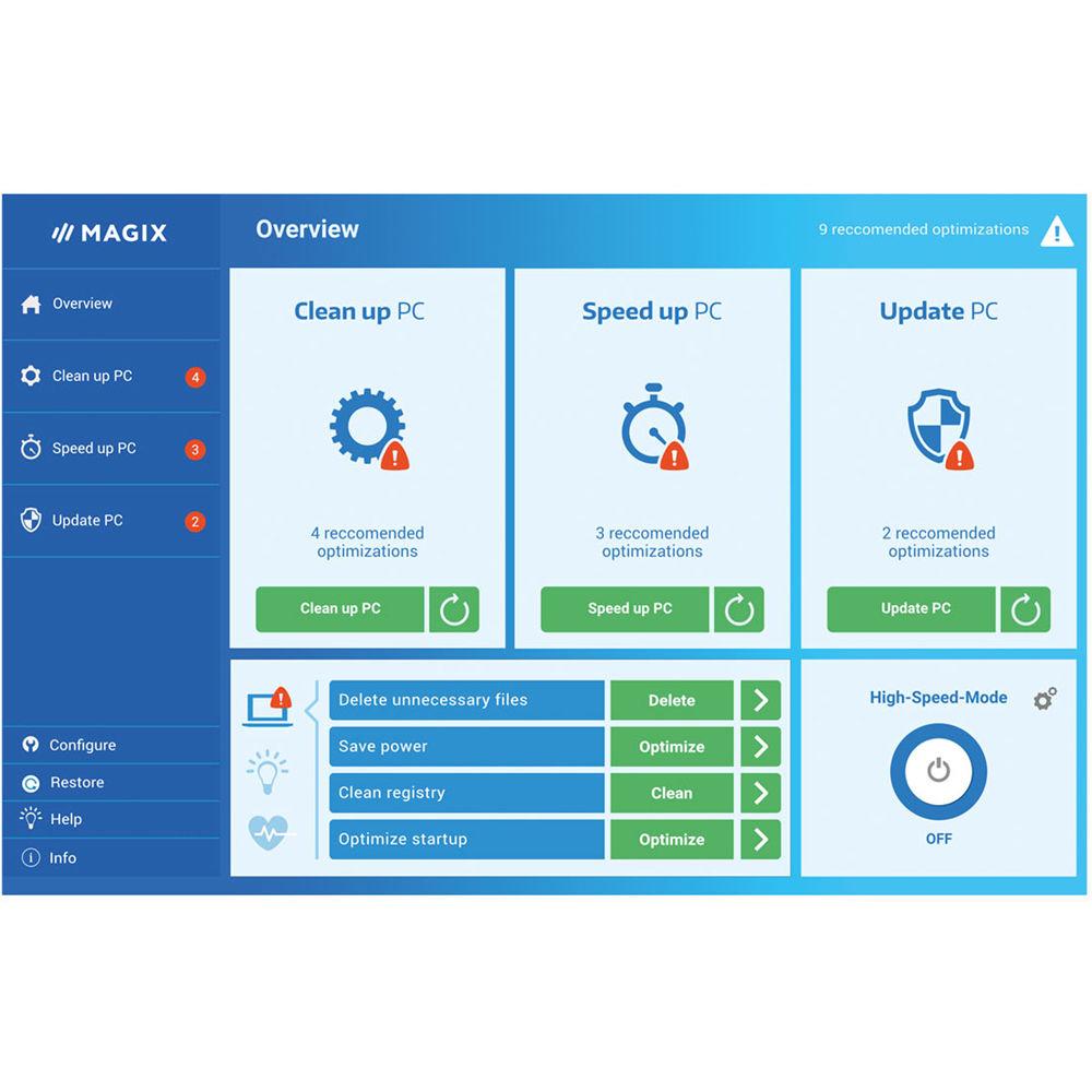 MAGIX Entertainment PC Check and Tuning 2018