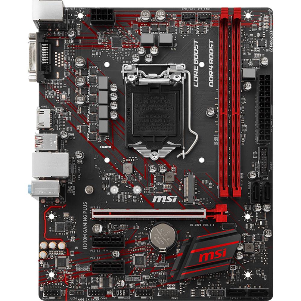 MSI H310M Gaming Plus LGA 1151 Micro-ATX Motherboard