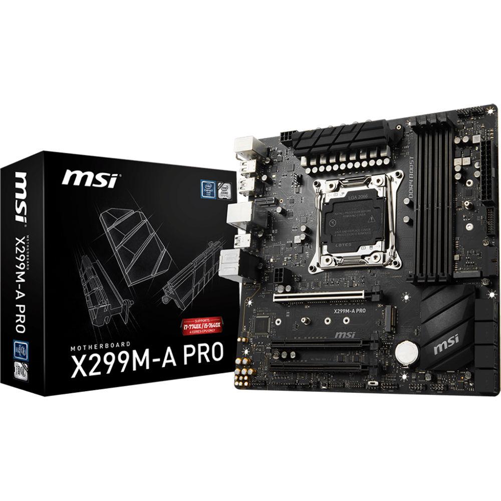 MSI X299M-A Pro LGA 2066 Micro-ATX Motherboard