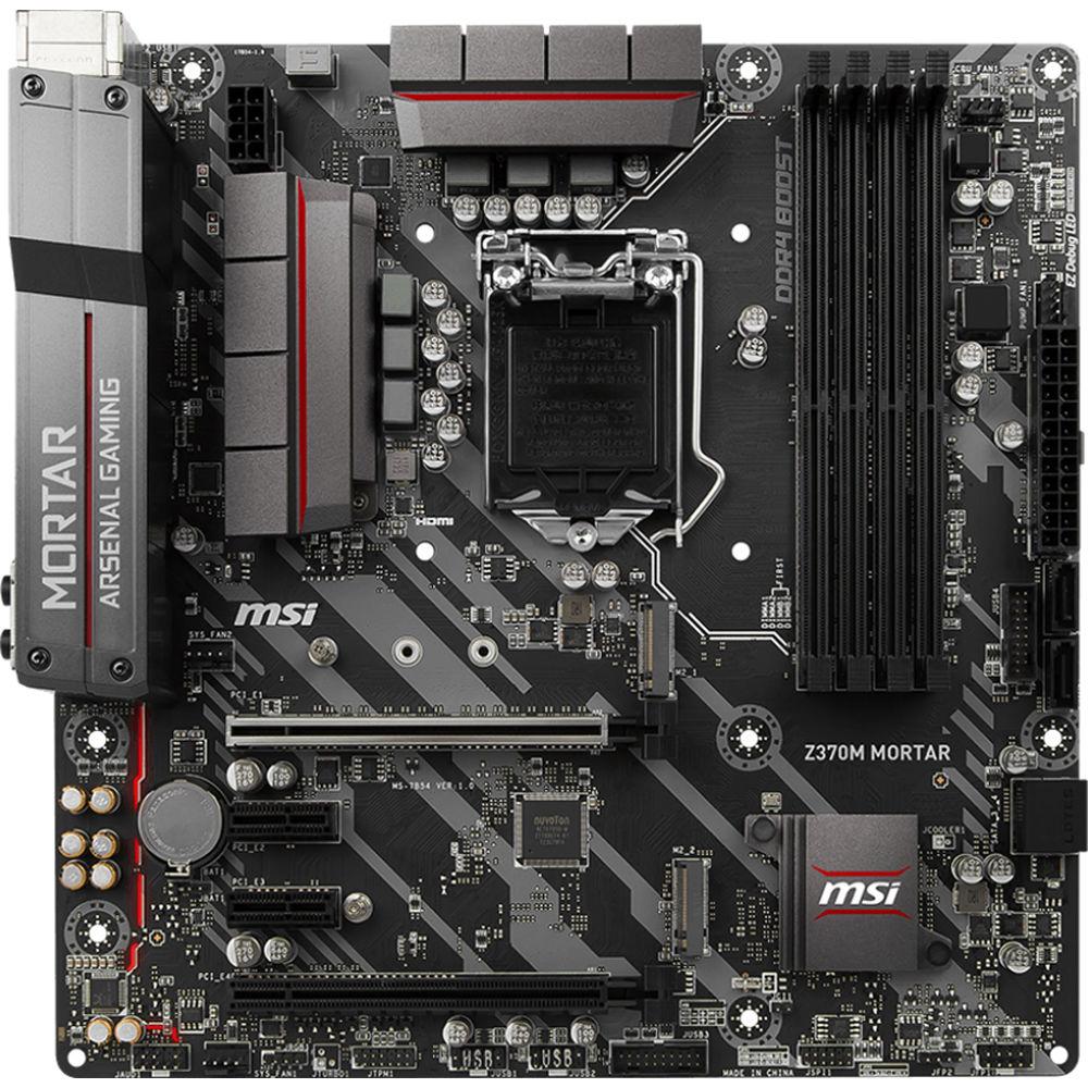 MSI Z370M Mortar LGA 1151 Micro-ATX Motherboard