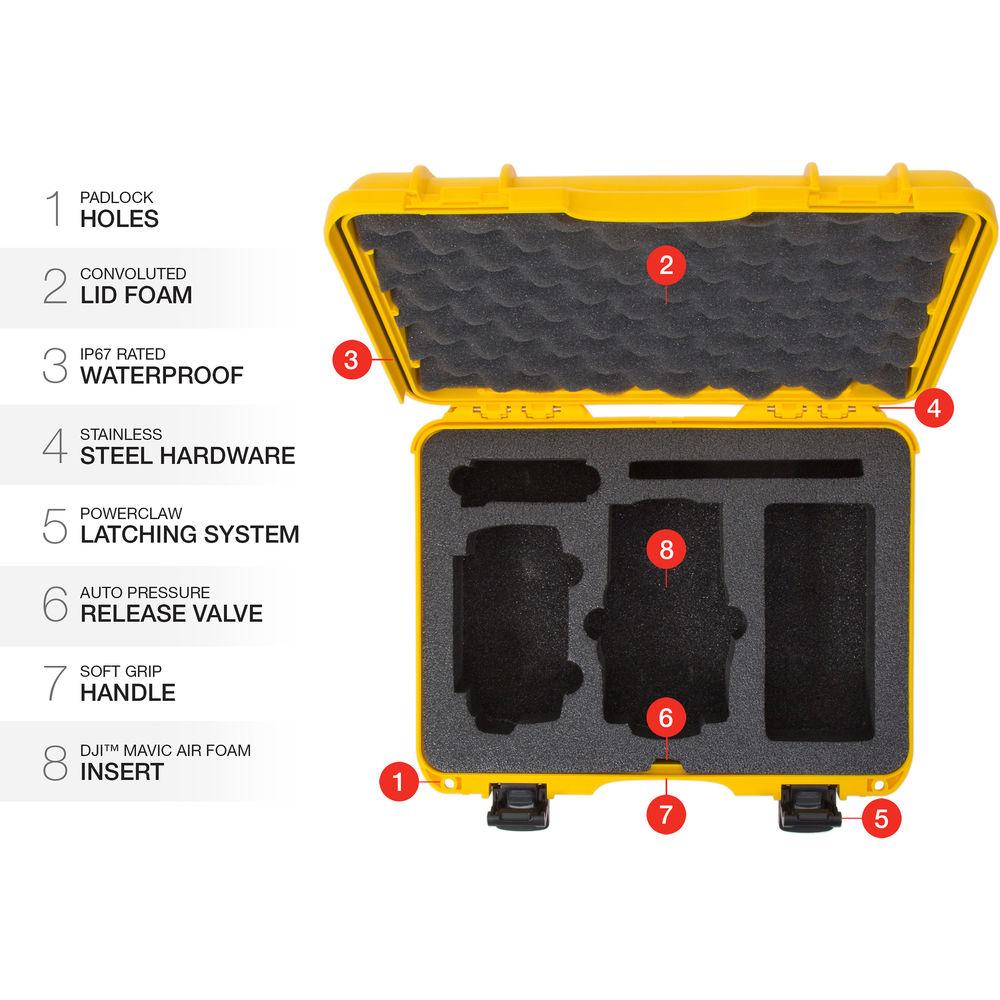 Nanuk 910 Waterproof Hard Case with Insert for DJI Mavic Air
