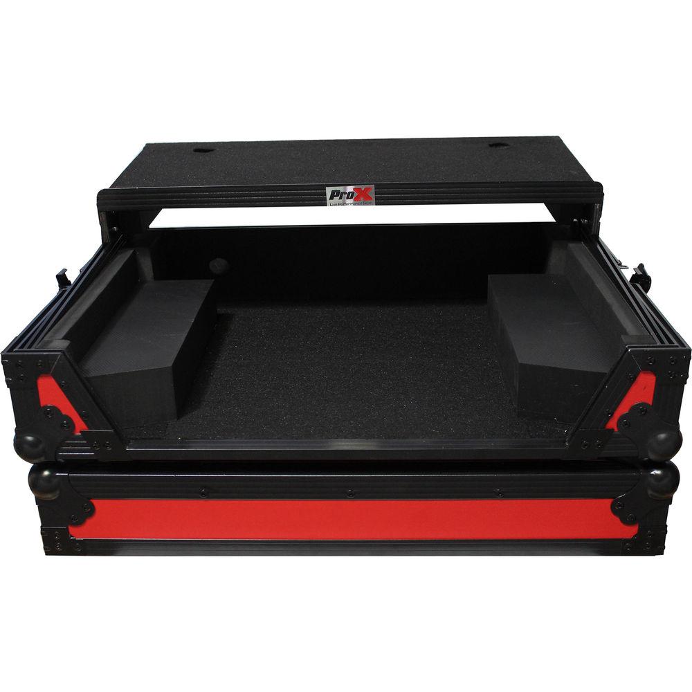ProX XS-NS6IILT Flight Case with Sliding Laptop Shelf for Numark NS6II DJ Controller
