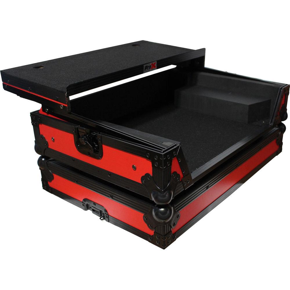 ProX XS-NS6IILT Flight Case with Sliding Laptop Shelf for Numark NS6II DJ Controller