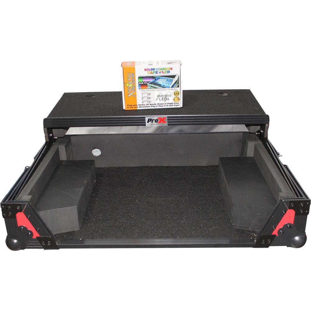 ProX XS-NS6IILT Flight Case with Sliding Laptop Shelf for Numark NS6II DJ Controller