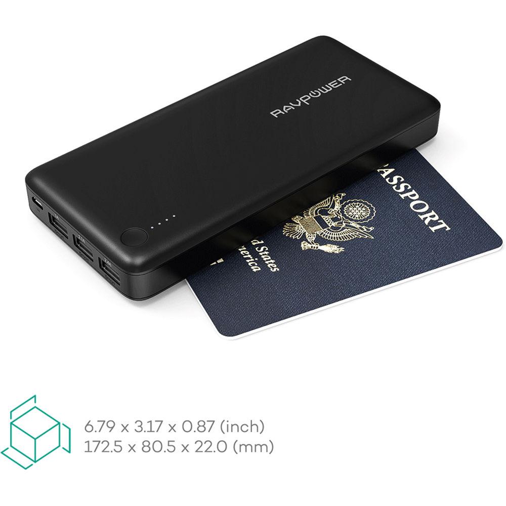 RAVPower Xtreme 26,800mAh 3-Port Portable Power Pack