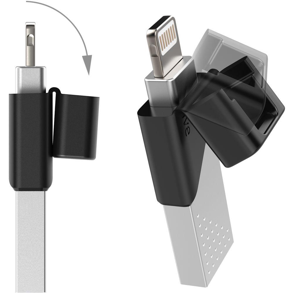 Silicon Power 128GB SP xDrive Z50 USB 3.0 & Lighting Flash Drive