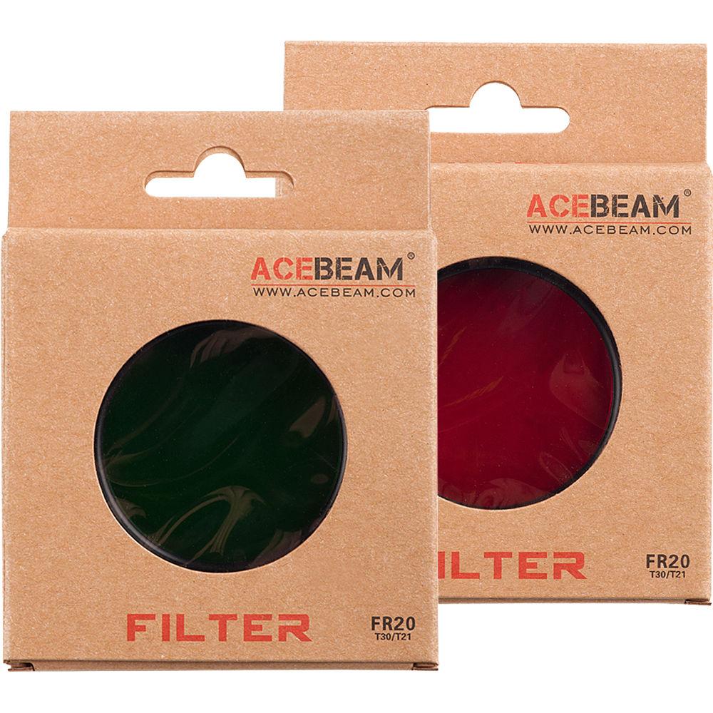 Acebeam FR20 Colored Filter Set for T21 & T30 Flashlights, Acebeam, FR20, Colored, Filter, Set, T21, &, T30, Flashlights