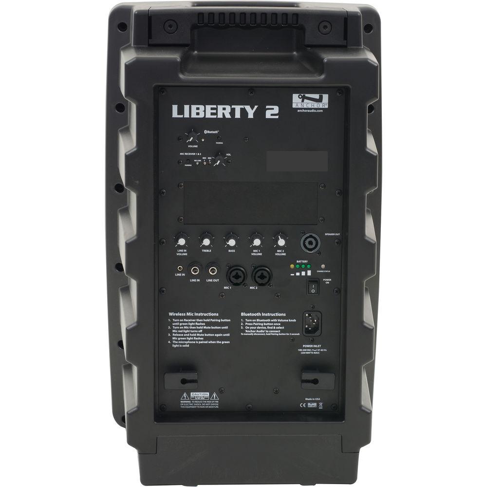 Anchor Audio LIB2-U2 Liberty 2 Portable PA System with Bluetooth & Dual Mic Receiver