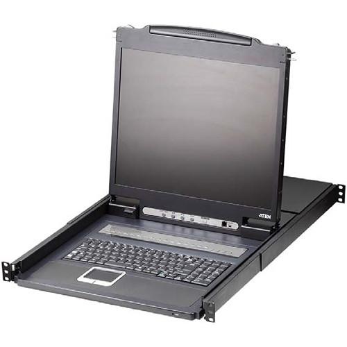 ATEN CL1308 8-Port PS 2-USB LCD KVM Switch & Eight USB KVM Cable Kit