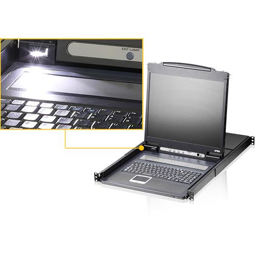 ATEN CL1308 8-Port PS 2-USB LCD KVM Switch & Eight USB KVM Cable Kit