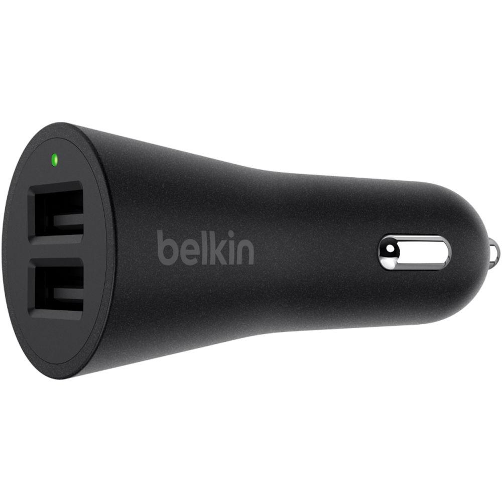 Belkin BOOSTUP 2-Port Car Charger with USB Type-A to USB Type-C Cable