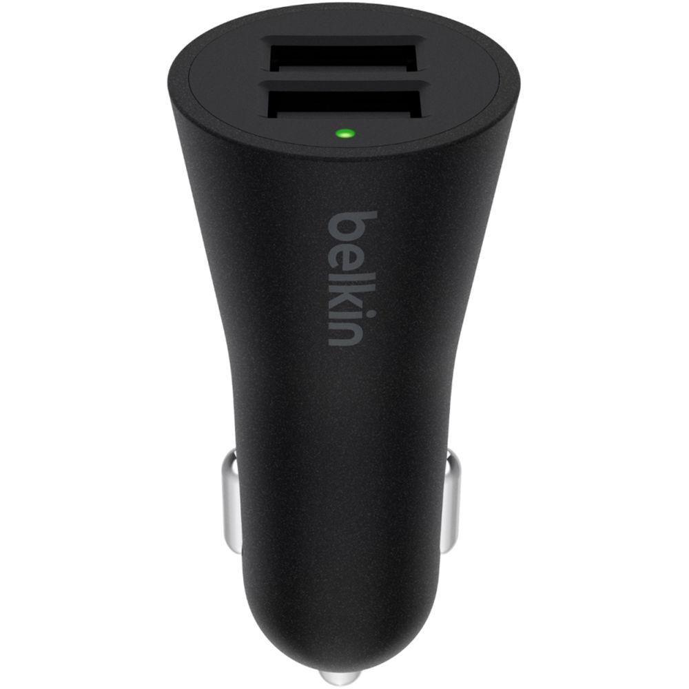 Belkin BOOSTUP 2-Port Car Charger with USB Type-A to USB Type-C Cable