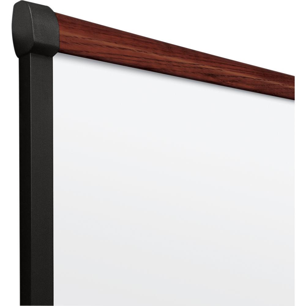 Best Rite Porcelain Steel Whiteboard with Mahogany Origin Trim