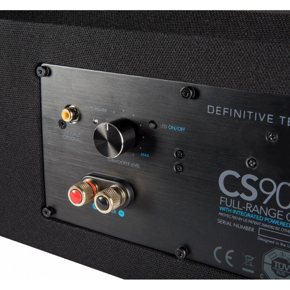 Definitive Technology CS9080 Three-Way Center Channel Speaker with Integrated 8" Powered Woofer and 10" Bass Radiator