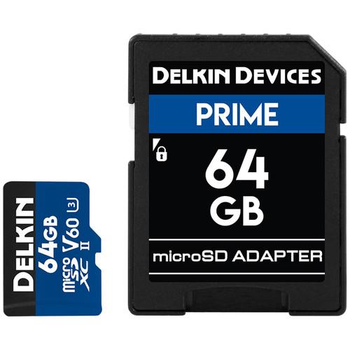 Delkin Devices 64GB Prime UHS-II microSDXC Memory Card