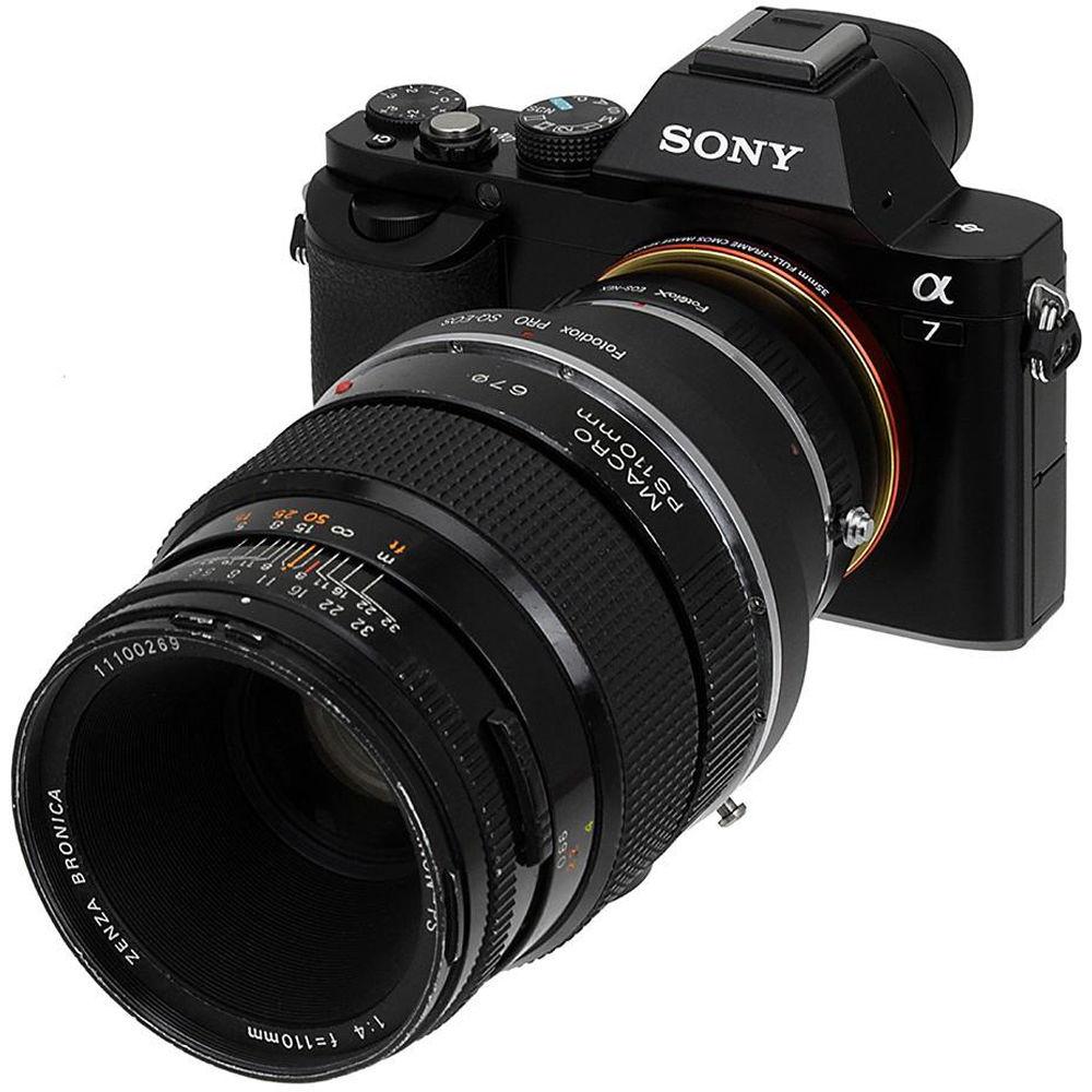 FotodioX Pro Mount Adapter for Bronica SQ-Mount Lens to Sony E Mount Camera