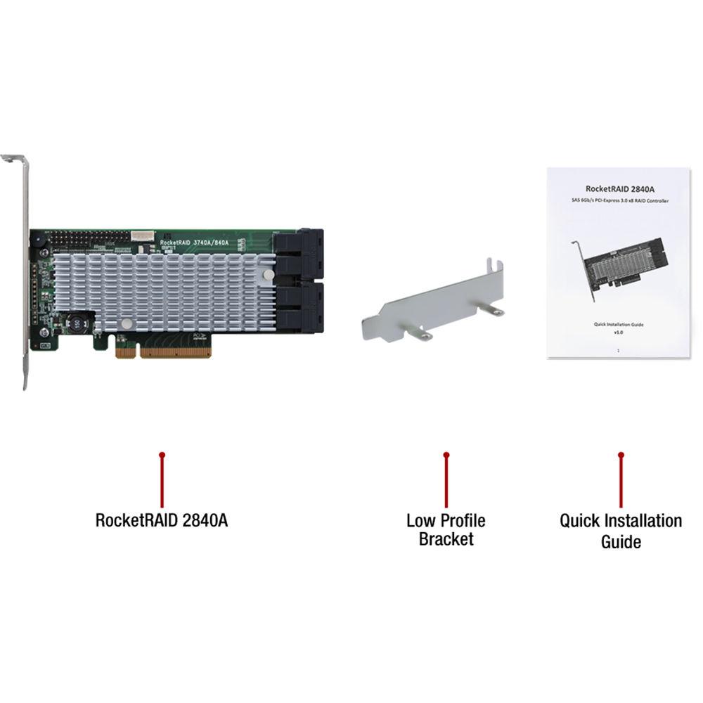 HighPoint Rocketraid 2840A 6Gb s SAS SATA RAID Host Bus Adapter