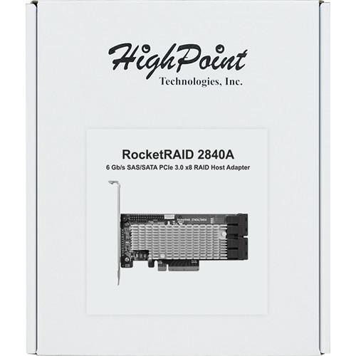HighPoint Rocketraid 2840A 6Gb s SAS SATA RAID Host Bus Adapter