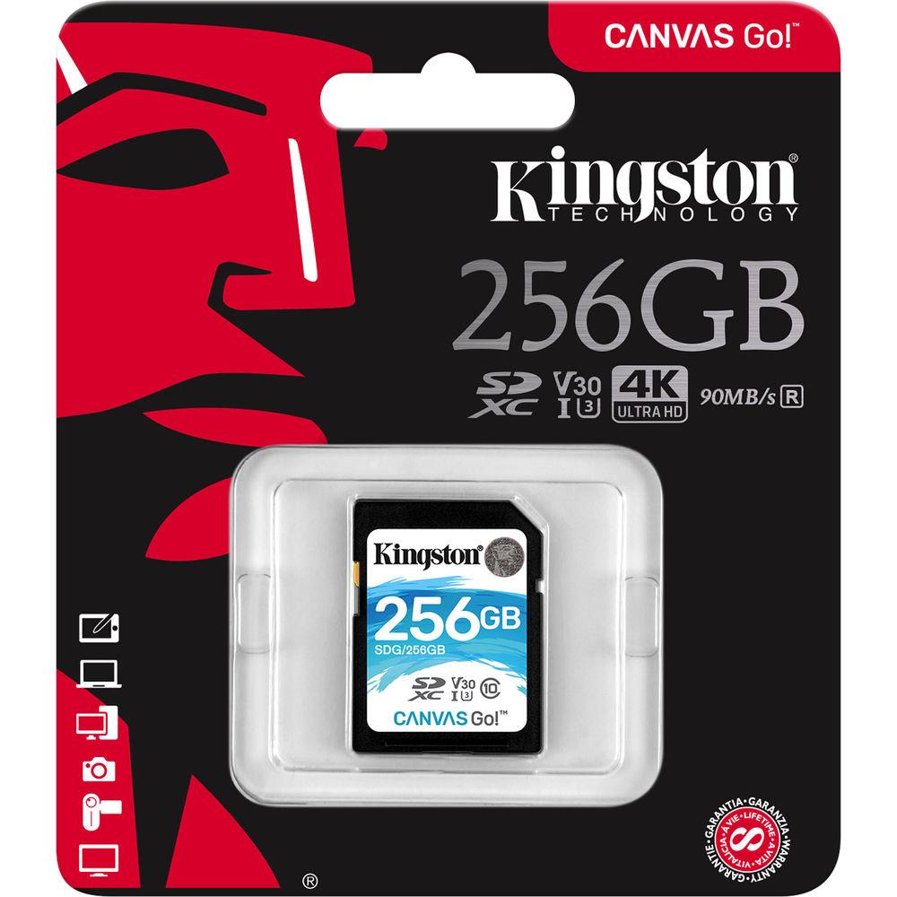 Kingston 256GB Canvas Go! UHS-I SDXC Memory Card