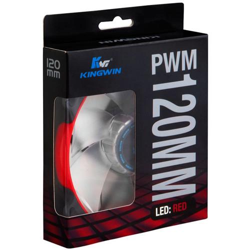 Kingwin PWM Long-Life Bearing Case Fan with Red LED for XF Mobile Rack Series