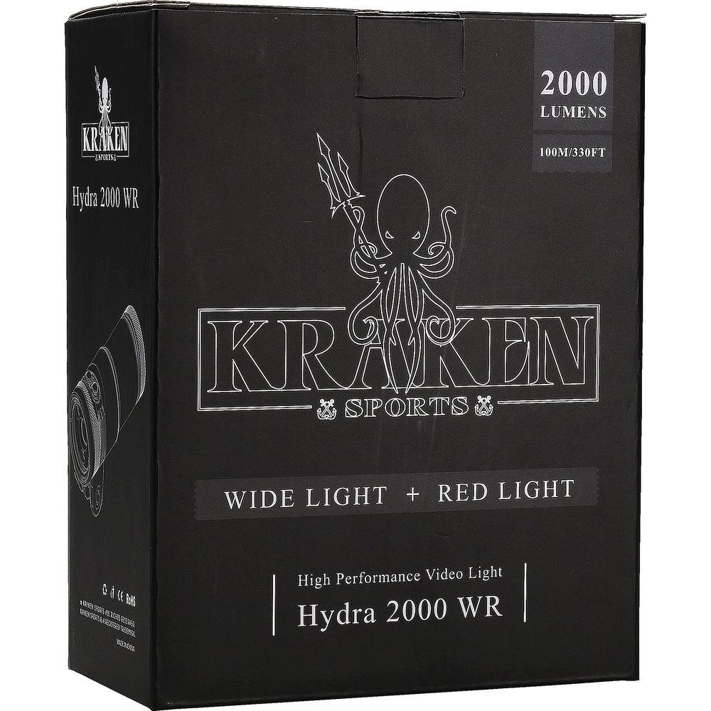 Kraken Sports Hydra 2000 WR Underwater Video Light